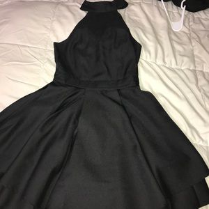 Black halter dress